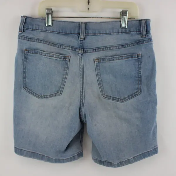 Wonder Nation Girls Denim Jean Shorts Light Wash Size 12