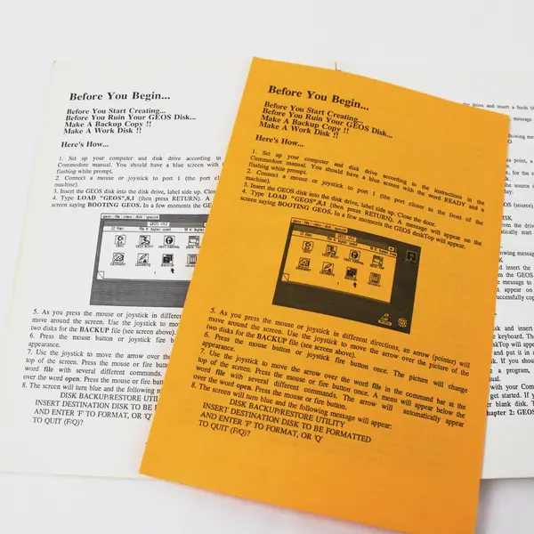 GEOS User's Guide Version 1.2 1986 Spiral Bound Paperback Book Good