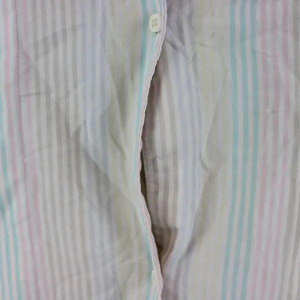Josephine Women's Pastel Striped Short Sleeve Button Down Shirt Size 10