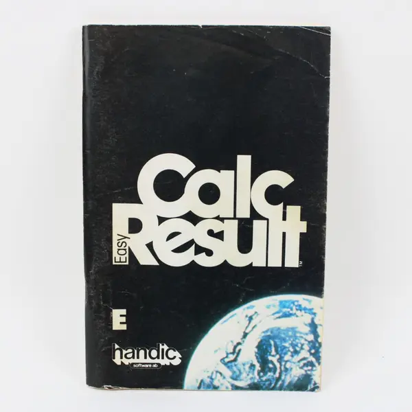 Vintage 1983 Handic Software Calc Result Computer Software Manual Paperback