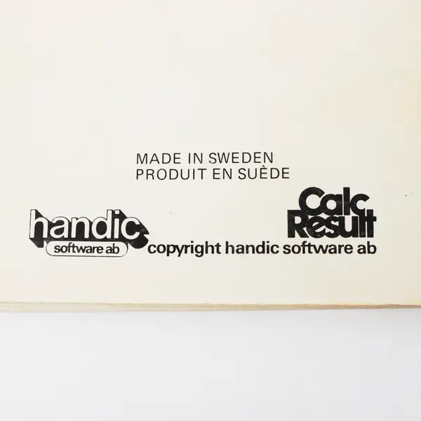 Vintage 1983 Handic Software Calc Result Computer Software Manual Paperback