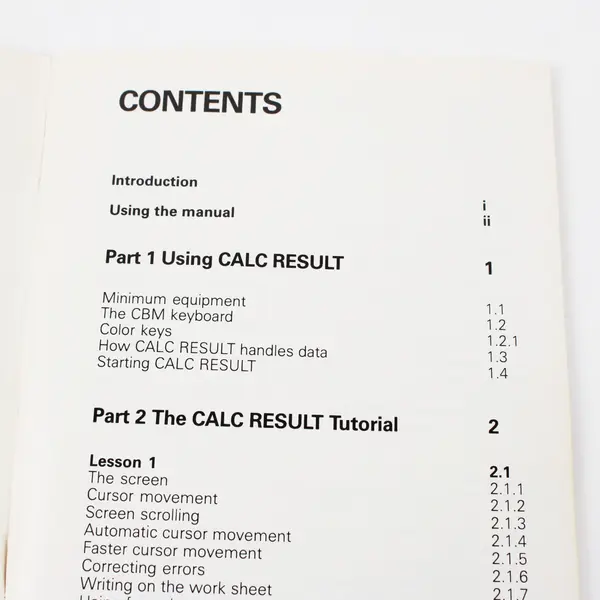 Vintage 1983 Handic Software Calc Result Computer Software Manual Paperback