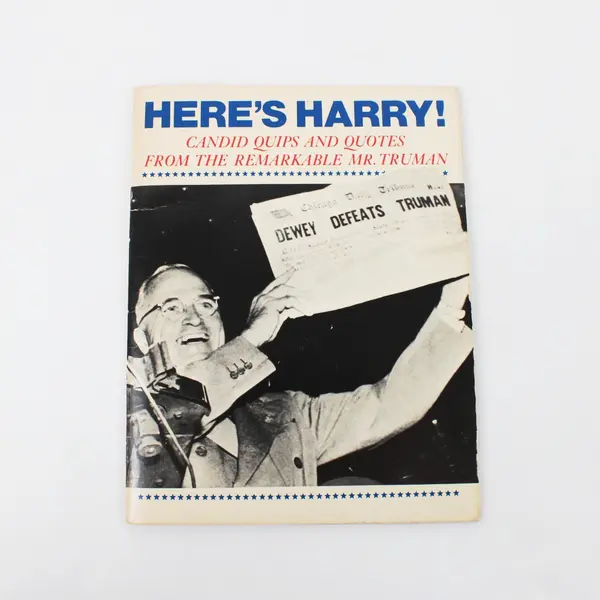 Hallmark Here's Harry! Candid Quips & Quotes Harry Truman 1976 PB