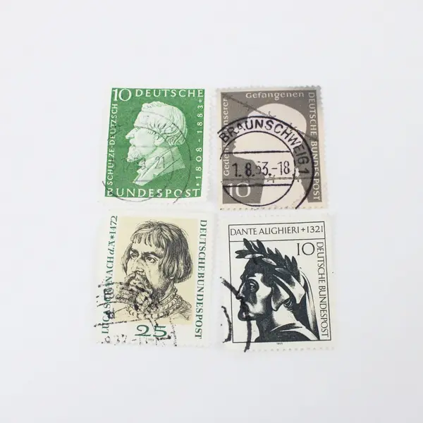 Lot Of 10 Germany Famous People Used Stamps