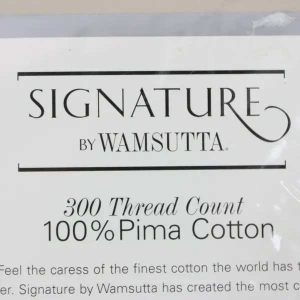 Signature by Wamsutta Pima Cotton King Pillowcase 300 TC Pebble Beige
