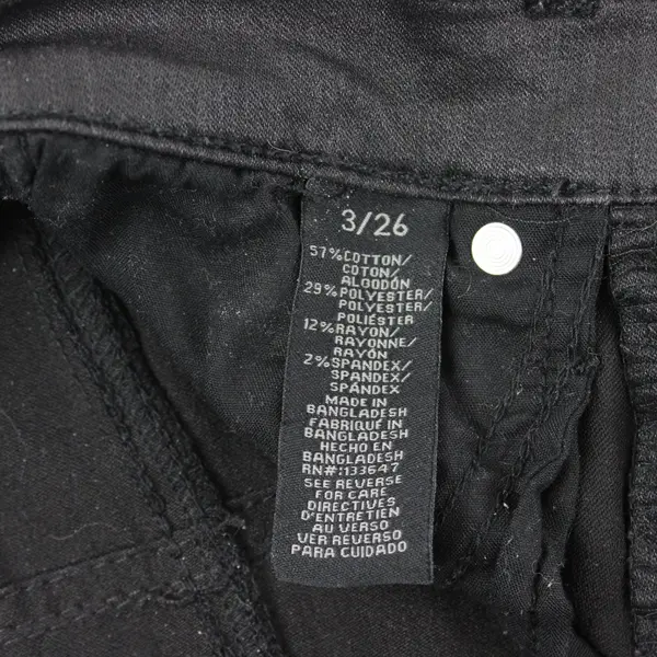 Kendall + Kylie The Kontour High Rise Coated Black Skinny Jeans 3/26