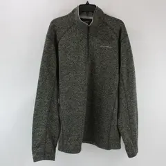 Eddie Bauer Men's Charcoal Gray Knit 1/4-Zip Pullover Sweater XL