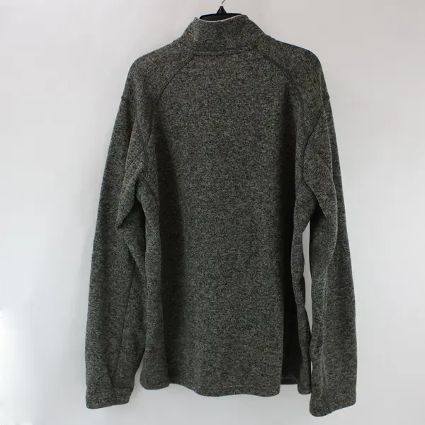 Eddie Bauer Men's Charcoal Gray Knit 1/4-Zip Pullover Sweater XL