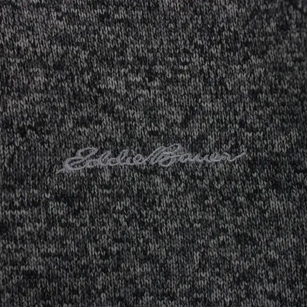 Eddie Bauer Men's Charcoal Gray Knit 1/4-Zip Pullover Sweater XL