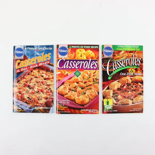 Lot of 3 Pillsbury Classic Cookbooks Magazines Casseroles 1999 - 2002