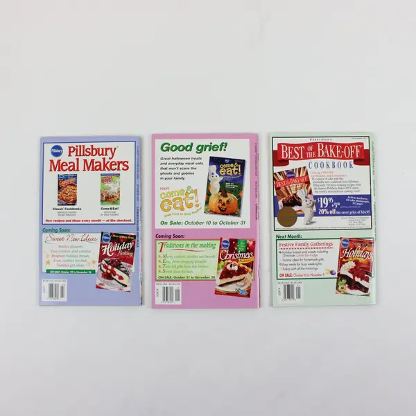 Lot of 3 Pillsbury Classic Cookbooks Magazines Casseroles 1999 - 2002