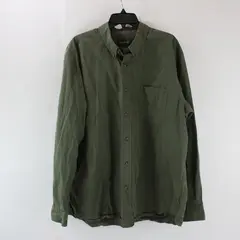 Eddie Bauer Men's XL Army Green Long Sleeve Button-Down Shirt