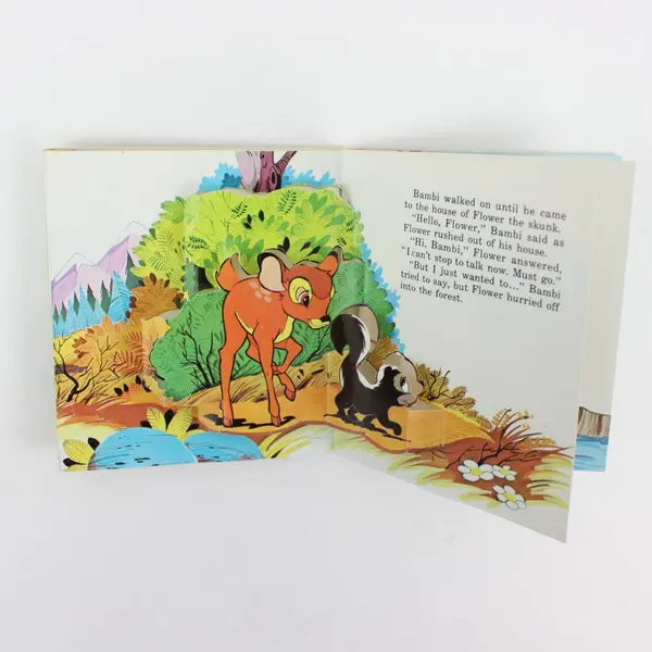 Lot of 2 Disney Bambi's Big Day Mini Pop-Up Oliver & Company Paperback 1977 2021