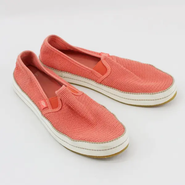 UGG Bren Women's Slip-On Mesh Sneakers Coral Orange Size 9