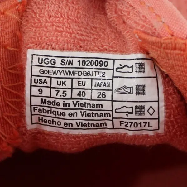 UGG Bren Women's Slip-On Mesh Sneakers Coral Orange Size 9