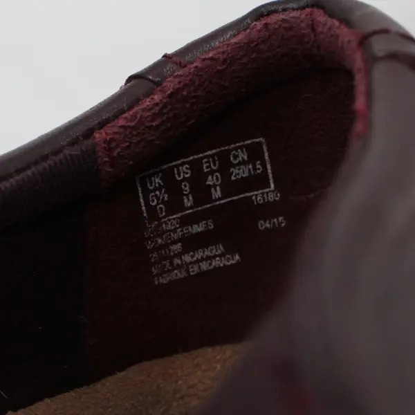 Clarks Women's Burgundy Leather Buckle Ankle Booties Size 9