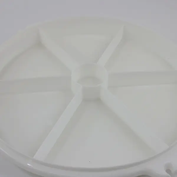 Tupperware 405-1 Divided Veggie Keeper Pink Lid 12 Inch