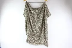 Women's Brown Cheetah Print Infinity Scarf Fringe Trim One Size
