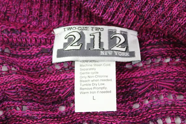 212 New York Women's Large Magenta Cropped Cardigan