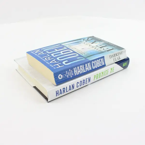 Lot of 2 Harlan Coben Promise Me Darkest Fear Hardcover Paperback