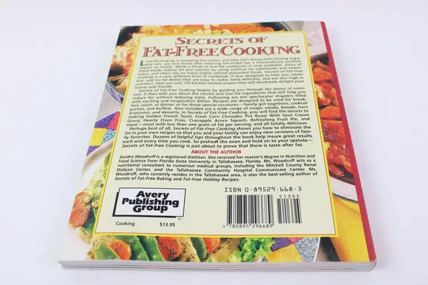 Secrets of Fat-Free Cooking 150+ Fat-Free Low-Fat Recipes Sandra Woodruff 1995 