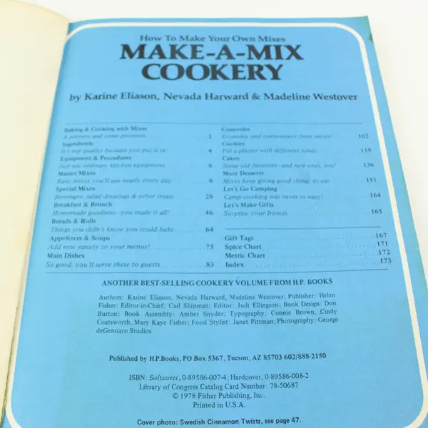 Vintage Make-A-Mix Cookery 1978 Paperback Cookbook How to Make Your Own Mixes