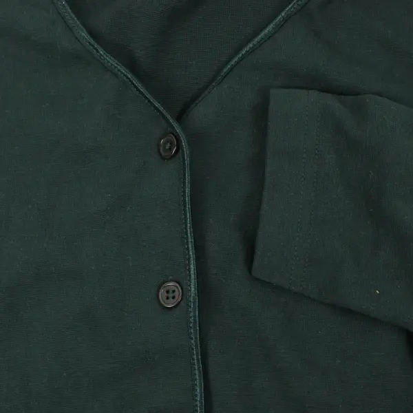 NWT North Crest Women's Button-Front Cardigan Forest Green 1X 14W/16W