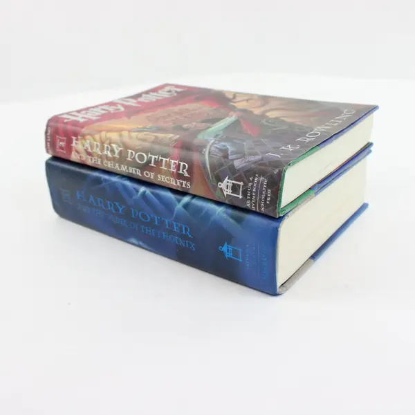 Lot of 2 Harry Potter HC Books J.K. Rowling Dust Jackets 1999 & 2003