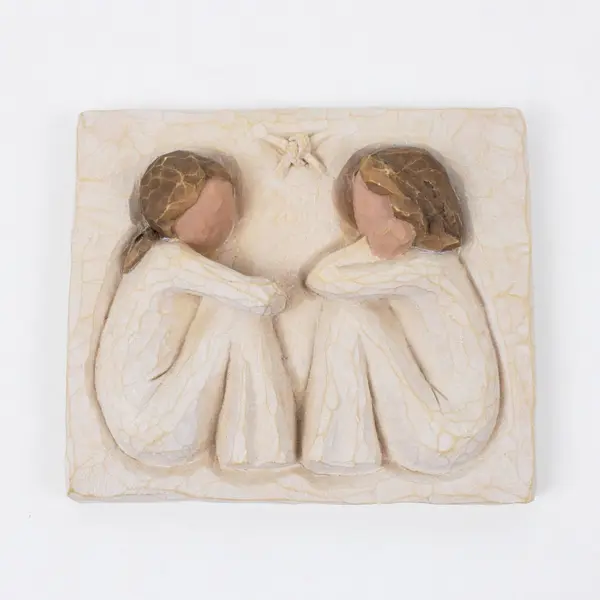 Vintage 2001 Willow Tree Susan Lordi Friendship Hanging Plaque 