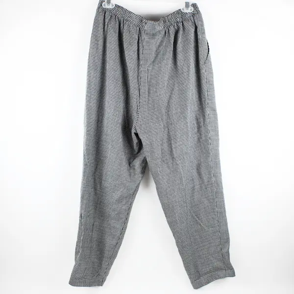 Briggs New York Women's 16W Houndstooth Pull-On Pants Black White