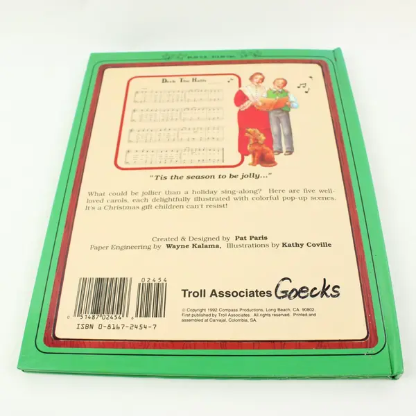 Troll Associates Christmas Sing-Along Pop-Up Song Book Carols Pat Paris 1992