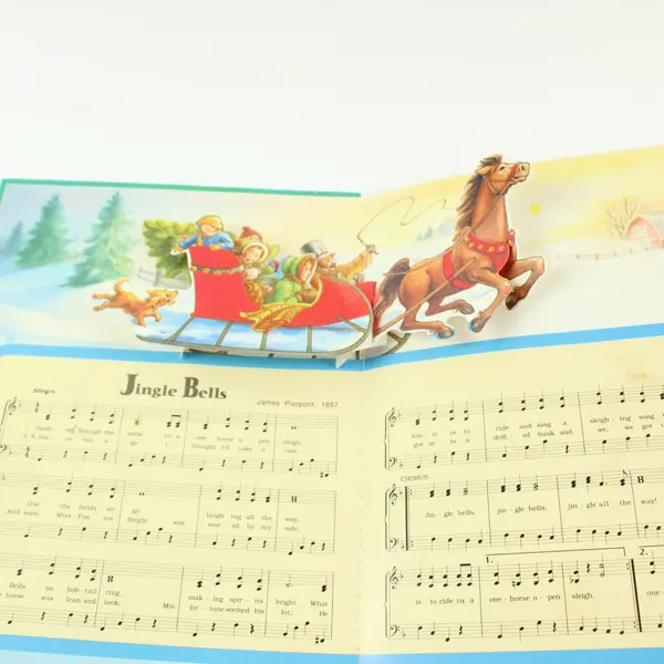 Troll Associates Christmas Sing-Along Pop-Up Song Book Carols Pat Paris 1992