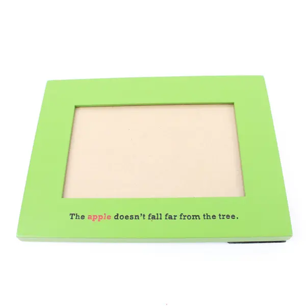 Unbranded Green Tabletop Picture Frame 3.5x5.5 Apple Quote