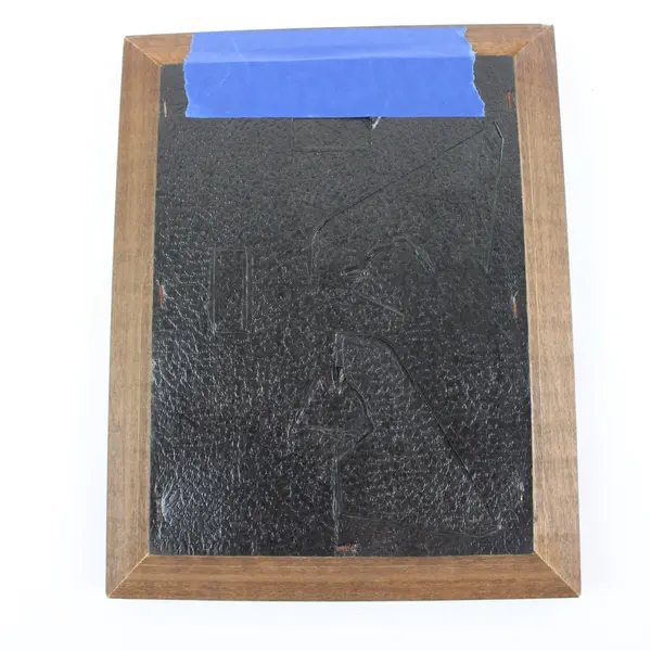 Lot of 2 Poly-Craft F137 Slim-Line 5x7 Picture Frames, 1 Beaded No Glass