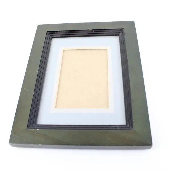 Lot of 2 Decorative Picture Frames Dark Green Blue Layered Border