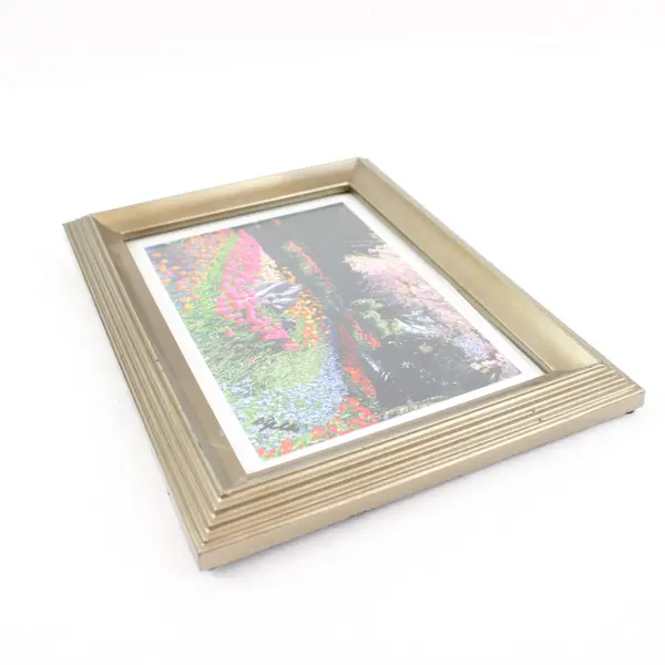 Framed Color Tulip Photograph Desk Wall Display 8.5 x 6.5 in