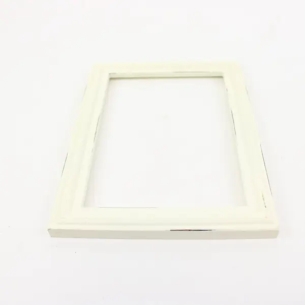 Lot of 3 Assorted Wood and White Open Back Picture Frames