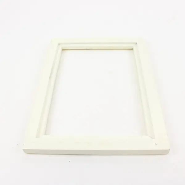 Lot of 3 Assorted Wood and White Open Back Picture Frames