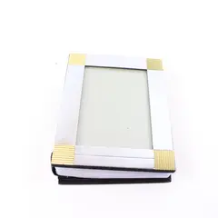 Burnes Mini Photo Album 80 Pages Black Gold Tone Pre-Owned