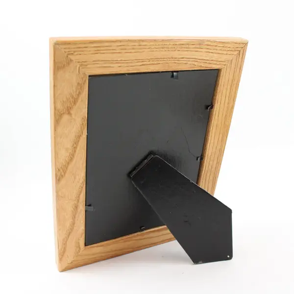 Solid Wood Picture Frames Lot of 2 Natural Finish White Mat