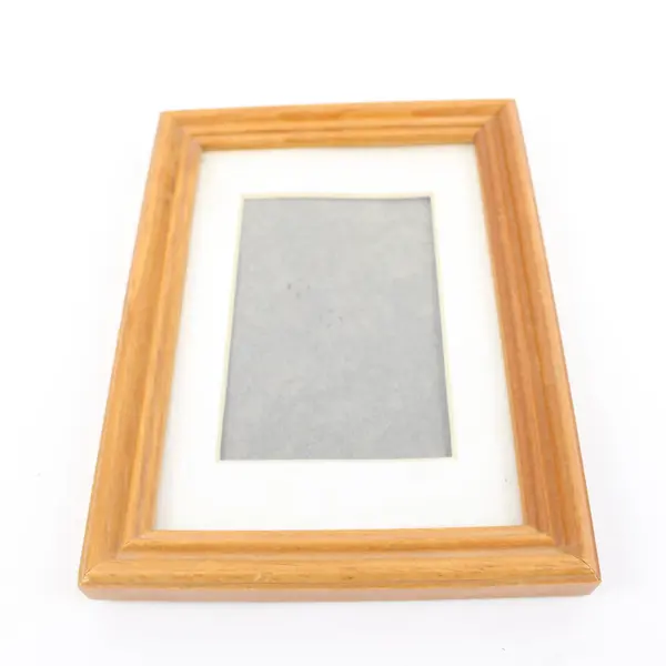 Solid Wood Picture Frames Lot of 2 Natural Finish White Mat