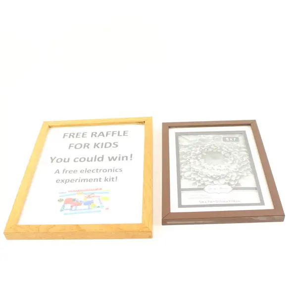 Lot of 2 Special Moments Photo Frames Dark Brown Light Wood 5x7 8x10