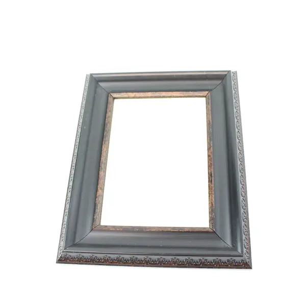 Pair of Black Ornate Picture Frames Beveled Textured Decorative 5x7