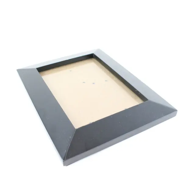 Set of 2 Black Glossy Picture Frames Wall Mount Desk Display