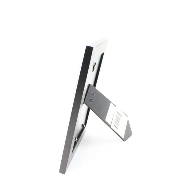 Set of 2 Black Glossy Picture Frames Wall Mount Desk Display