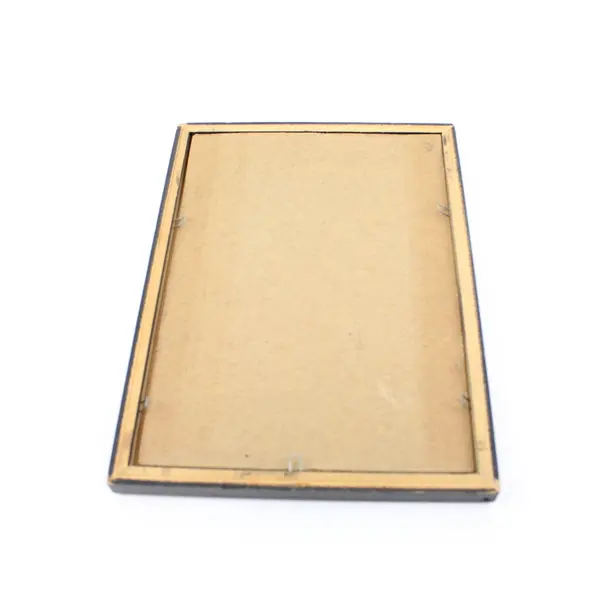 Lot of 3 Picture Frames 5x7 & 3.5x5.5 Wood Black Distressed Gold/Pale Blue