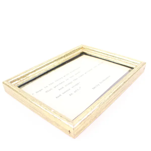 Framed Emily Dickinson Hope Is the Thing With Feathers Poem Quote 8x6"