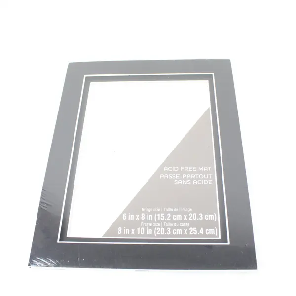 Unbranded Rustic Brown Wood-Look 11x14 Picture Frame w/ 8x10 & 6x8 Mats