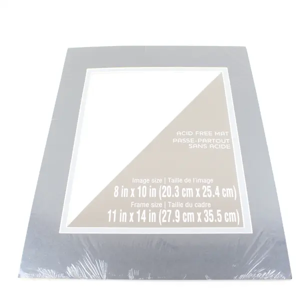 Unbranded Rustic Brown Wood-Look 11x14 Picture Frame w/ 8x10 & 6x8 Mats