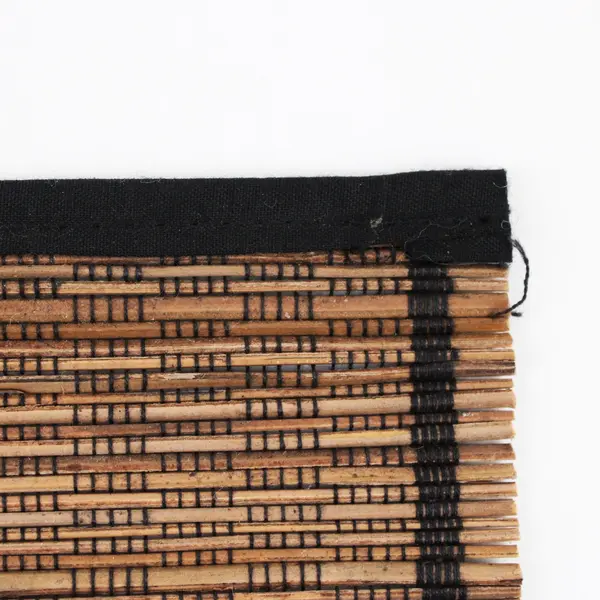 Woven Bamboo Centerpiece Mat Brown Rectangular Table Decor 17 x 13.75"